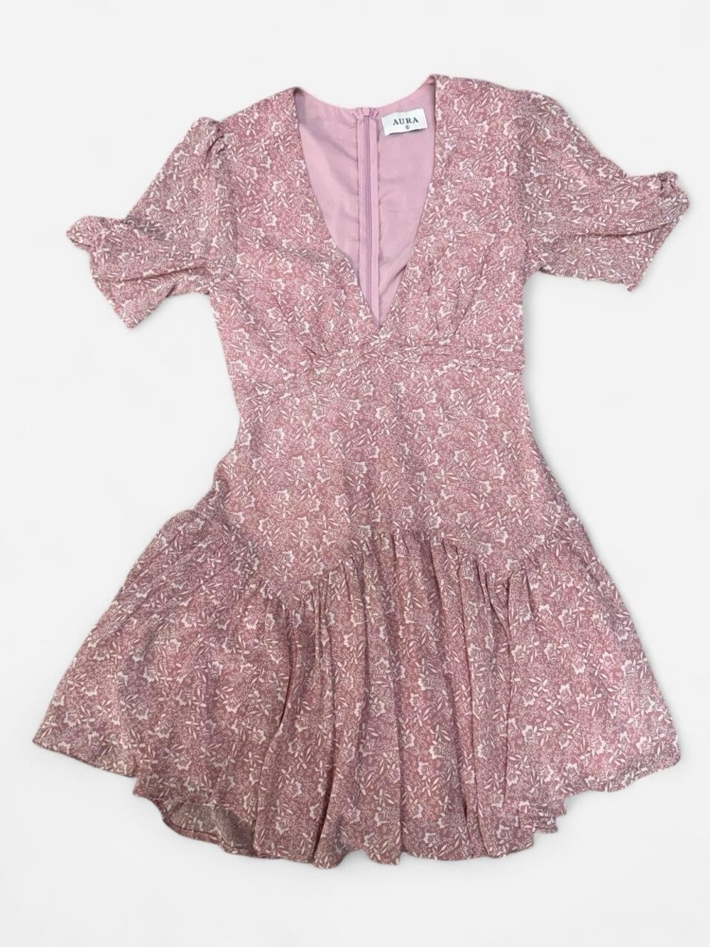 Label inside pink garment
